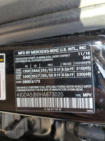 4JGDA5JB0HA873020 Mercedes-Benz m276