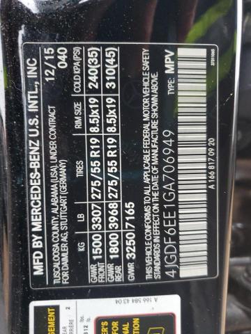 4JGDF6EE1GA706949 Mercedes-Benz GL 450 4MA