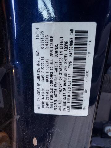 19UUB1F52FA007153 Acura TLX TECH