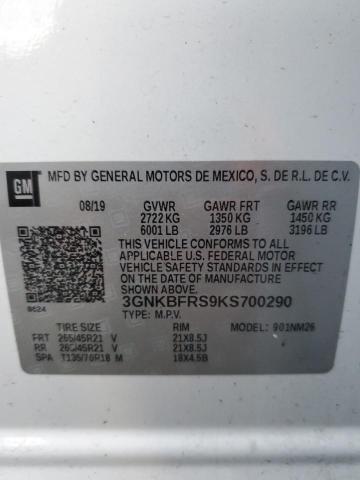 3GNKBFRS9KS700290 Chevrolet lgx