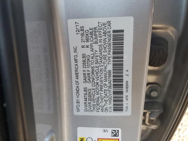 1HGCV1F39JA076996 Honda ACCORD SPO
