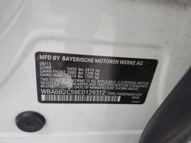 WBA6B2C59ED129312 BMW 650 I Gran