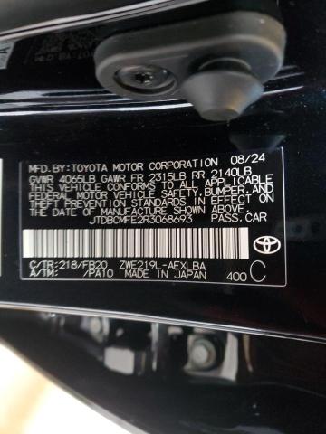 JTDBCMFE2R3068693 Toyota COROLLA LE