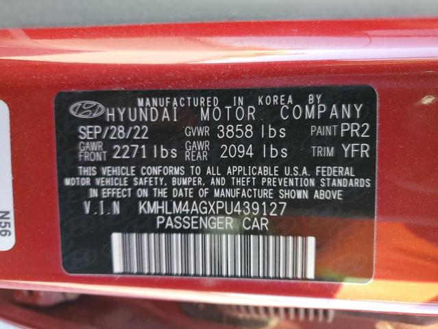 KMHLM4AGXPU439127 Hyundai mpi nu pe