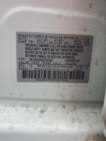 3N1AB7AP0KY267525 Nissan SENTRA S