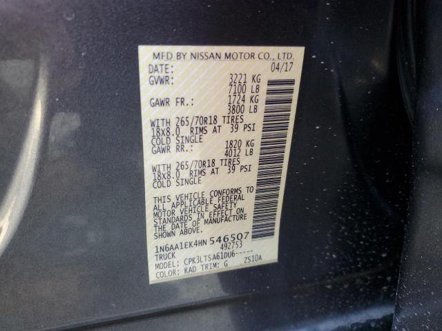 1N6AA1EK4HN546507 Nissan 2017