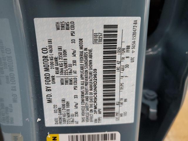 3FMCR9C63NRD29639 Ford Bronco Sport Outer Banks