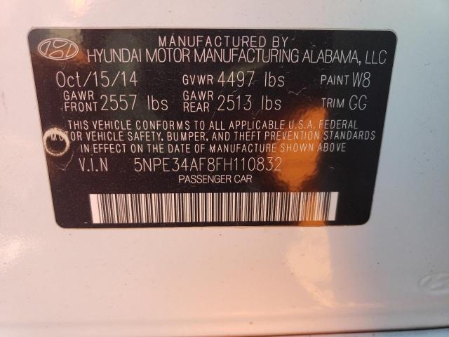 5NPE34AF8FH110832 Hyundai Sonata Sport