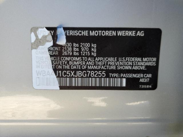 WBA4J1C5XJBG78255 BMW 430i Gran Coupe
