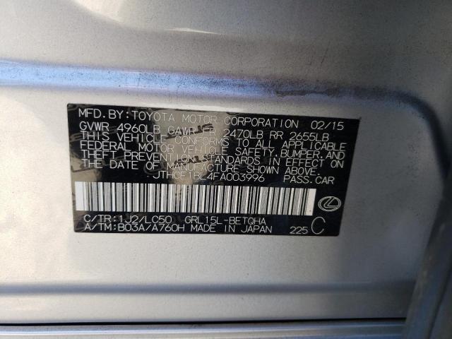 JTHCE1BL4FA003996 Lexus GS 350
