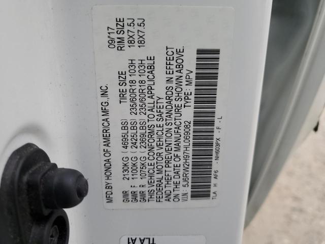 5J6RW2H97HL069082 Honda Cr-v Touring