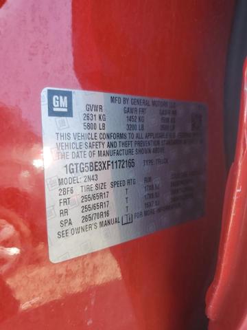 1GTG5BE3XF1172165 GMC CANYON SLE