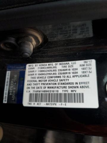 7FARW1H89HE016110 Honda CR-V EXL