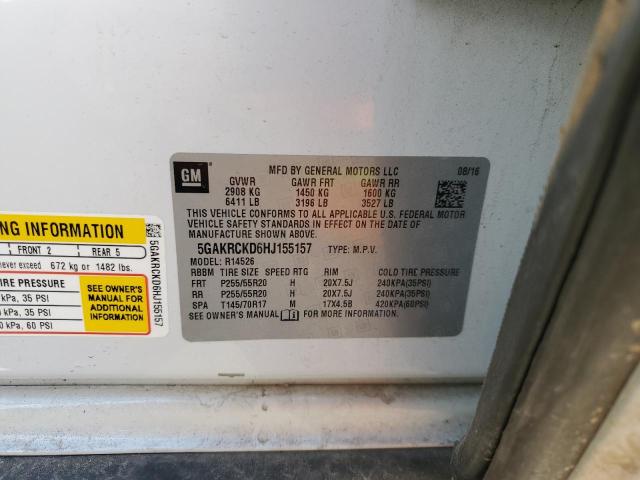 5GAKRCKD6HJ155157 Buick Enclave