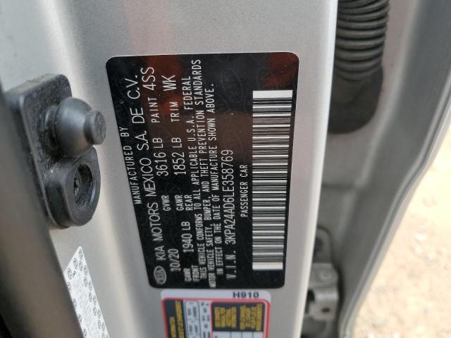 3KPA24AD6LE358769 KIA RIO LX