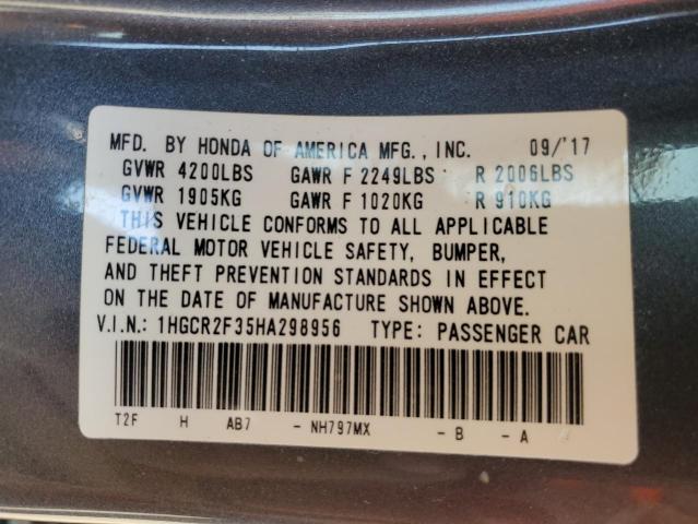 1HGCR2F35HA298956 Honda ACCORD LX