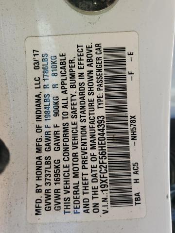 19XFC2F56HE044393 Honda Civic Lx