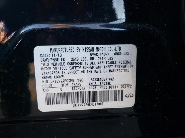 JN1EV7AP0KM517096 Infiniti Q50 LUXE