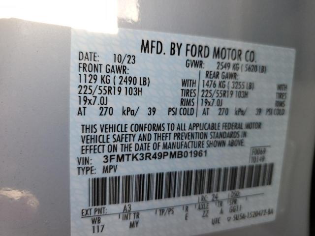 3FMTK3R49PMB01961 Ford Mustang Mach-e Premium