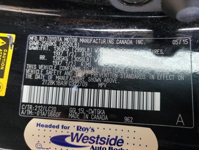 2T2BK1BA9FC322709 Lexus Rx 350 Base