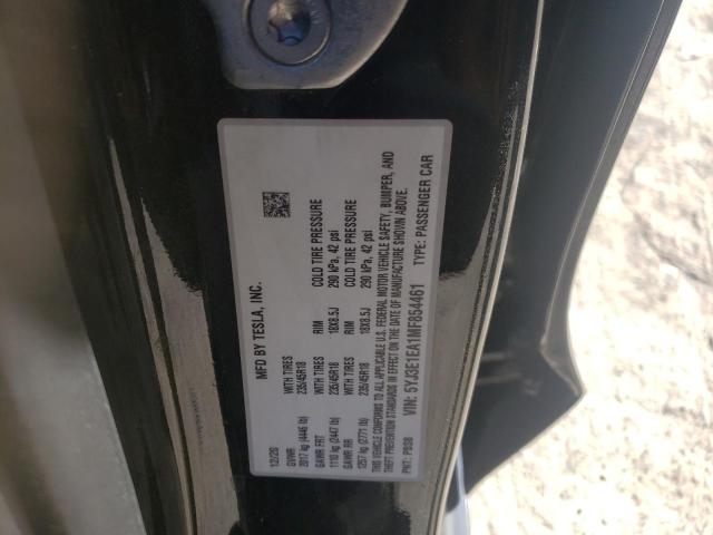 5YJ3E1EA1MF854461 Tesla MODEL 3