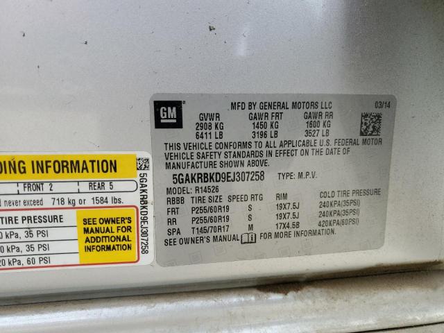 5GAKRBKD9EJ307258 Buick Enclave