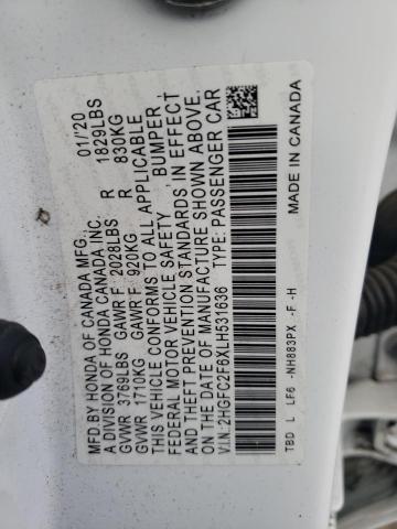 2HGFC2F6XLH531636 Honda Civic Lx