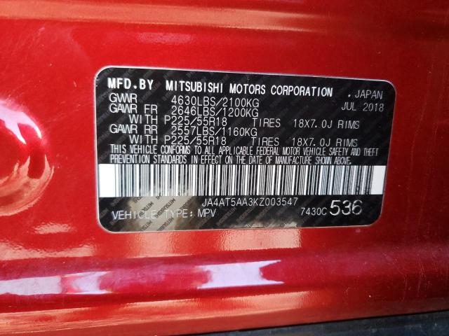 JA4AT5AA3KZ003547 Mitsubishi Eclipse Cross Se