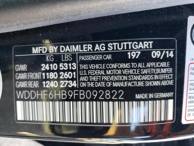 WDDHF6HB9FB092822 Mercedes-Benz E 400 4matic