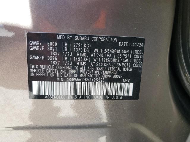 4S4WMACD6M3425225 Subaru Ascent Premium