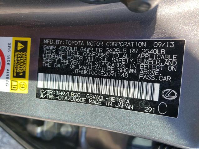 JTHBK1GG4E2091148 Lexus ES 350