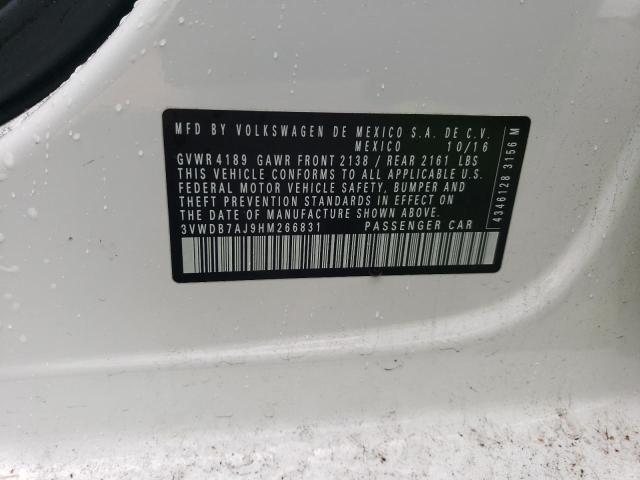 3VWDB7AJ9HM266831 Volkswagen JETTA SE