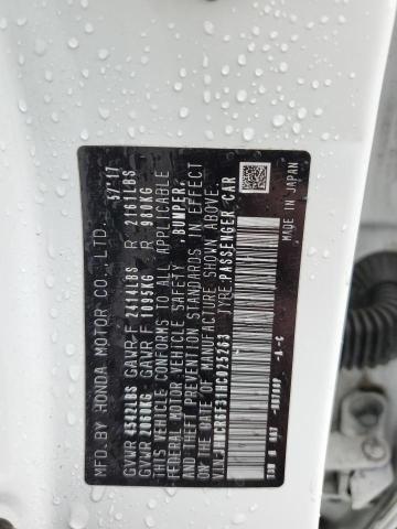 JHMCR6F31HC025263 Honda ACCORD HYBRID