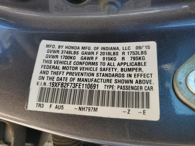 19XFB2F73FE110691 Honda CIVIC SE