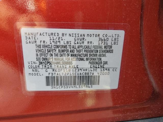 3N1CP5DV4ML559865 Nissan KICKS SR