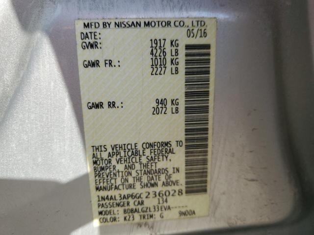 1N4AL3AP6GC236028 Nissan ALTIMA 2.5