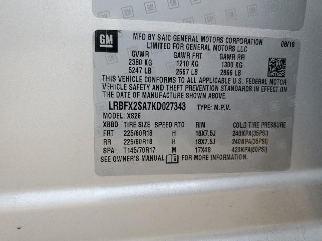 LRBFX2SA7KD027343 Buick Envision Essence