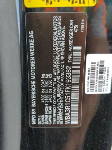 WBA3R1C51FK193382 BMW 435 I