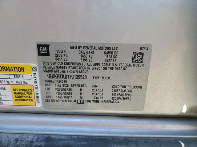 1GKKRTKD1FJ139528 GMC Acadia Denali