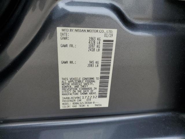 1N4BL4CV4KC172232 Nissan ALTIMA SR