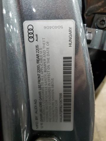 WAUA7GFF8G1067998 Audi A3 PREMIUM