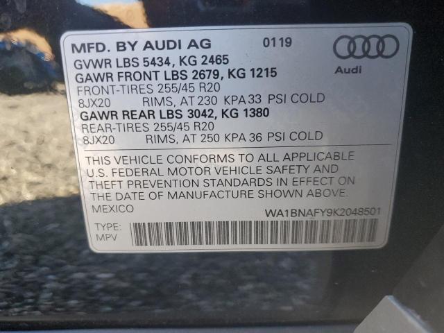 WA1BNAFY9K2048501 Audi Q5 Premium Plus