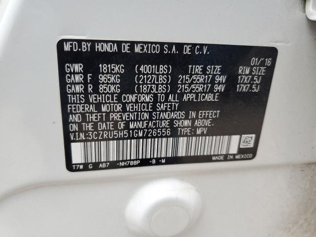 3CZRU5H51GM726556 Honda HR-V EX