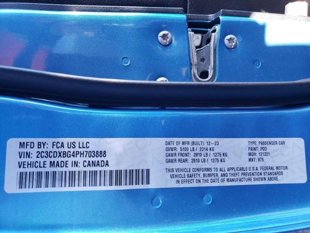 2C3CDXBG4PH703888 Dodge Charger Sxt