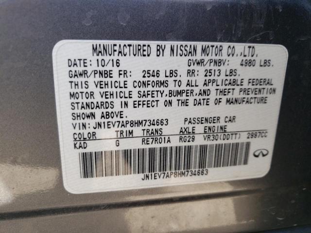 JN1EV7AP8HM734663 Infiniti Q50 Premium