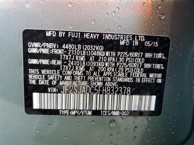 JF2SJADC5FH832378 Subaru Forester 2.5i Premium