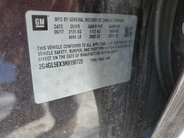 2G4GL5EX3H9198725 Buick Regal Sport Touring