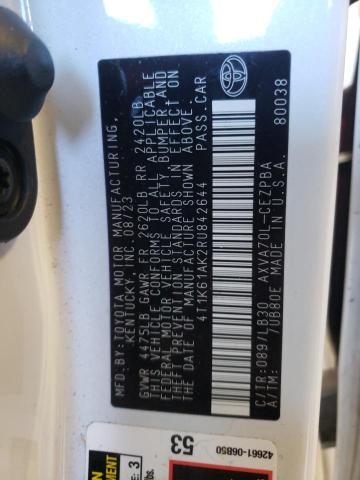 4T1K61AK2RU842644 Toyota CAMRY XSE