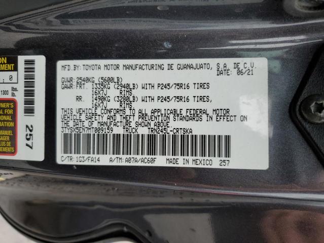 3TYSX5EN7MT009159 Toyota Tacoma Access Cab