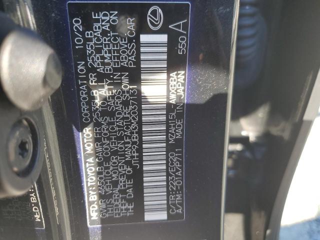 JTHP9JBH3M2037131 Lexus UX 250H